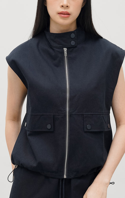 Leith Top Black