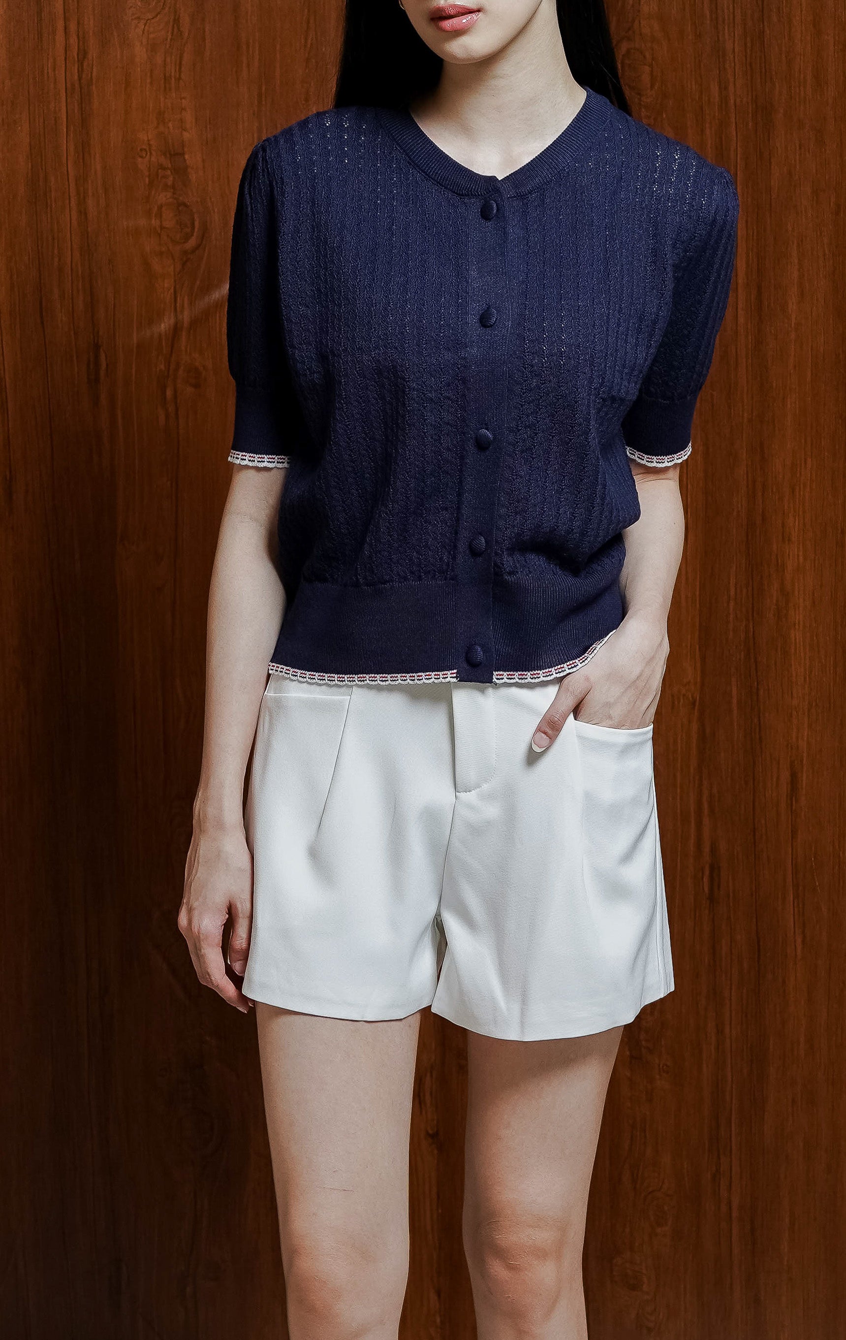 Carra Top Navy