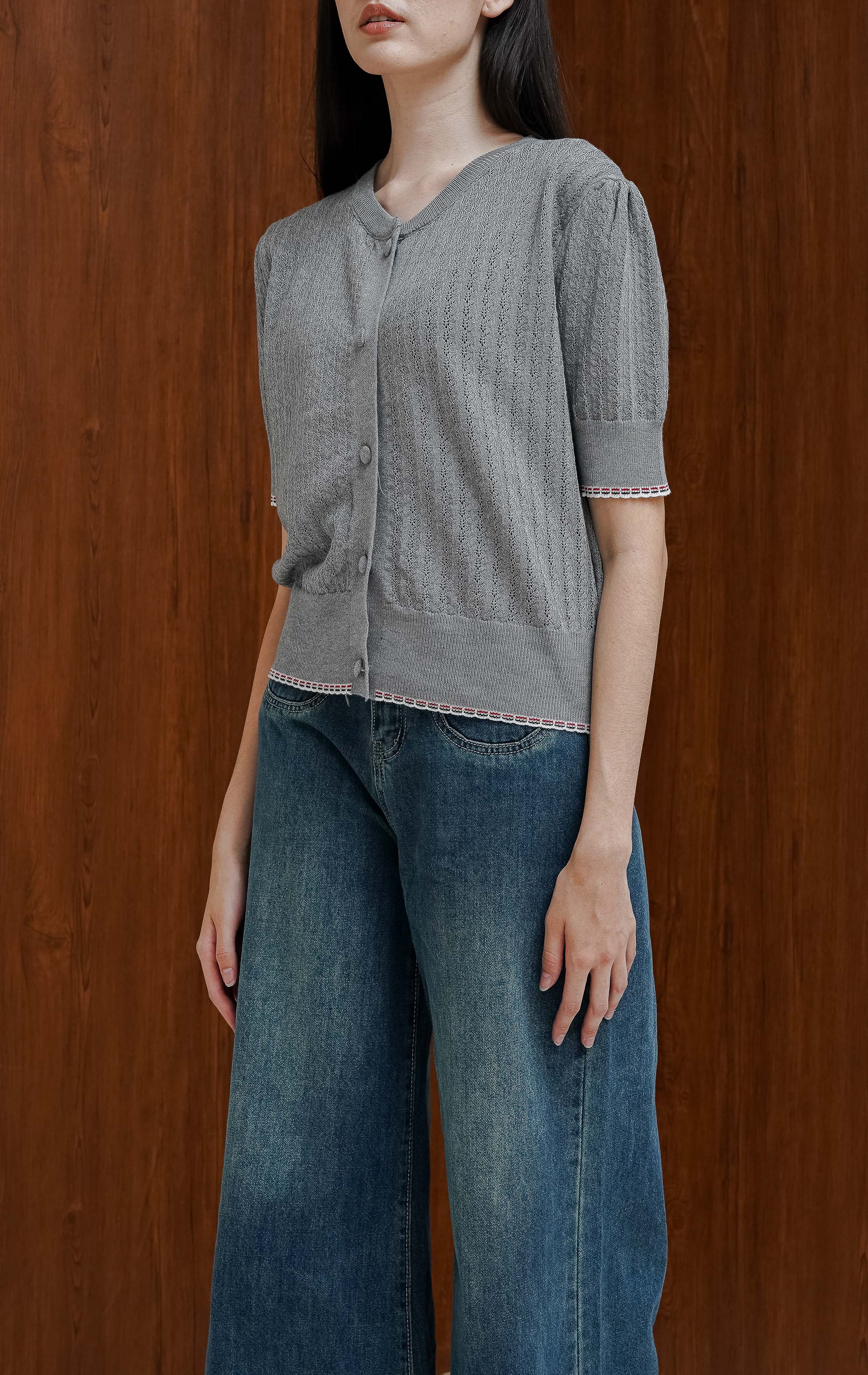Carra Top Grey