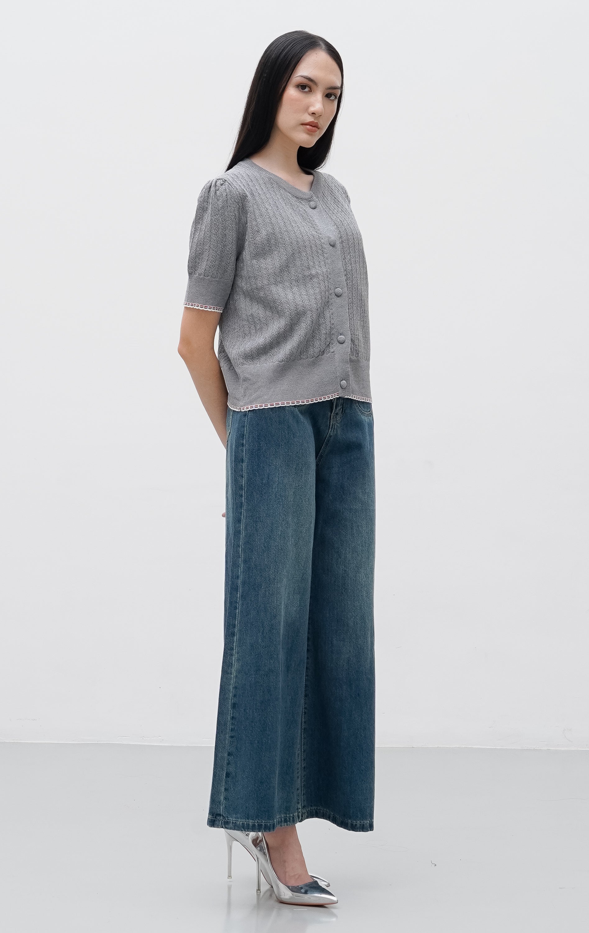 Carra Top Grey