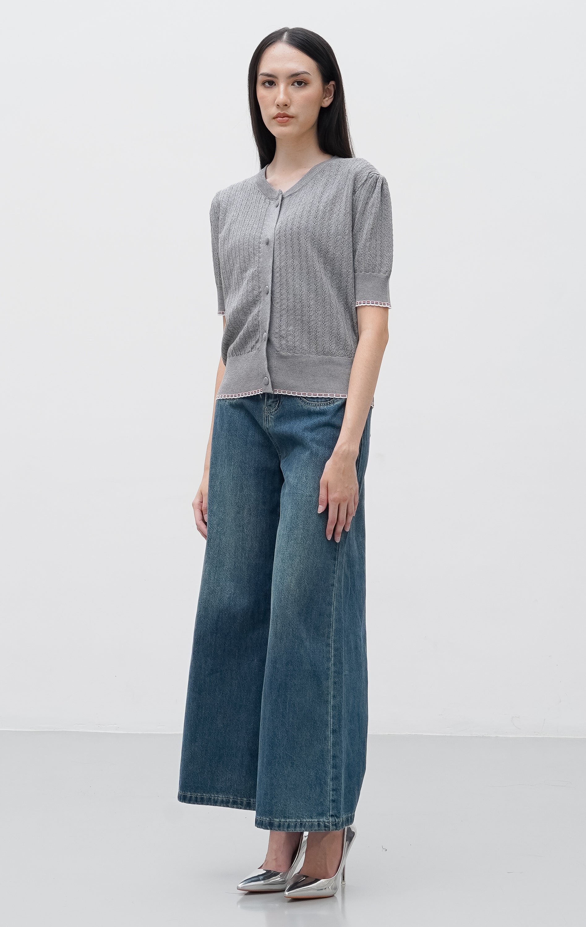 Carra Top Grey