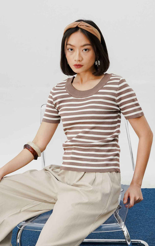 Rue Top Brown