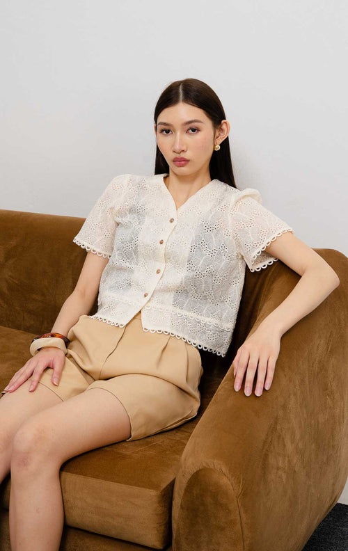 Naka Top Ivory