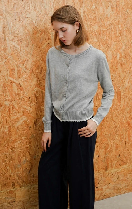 Angelia Cardigan Grey