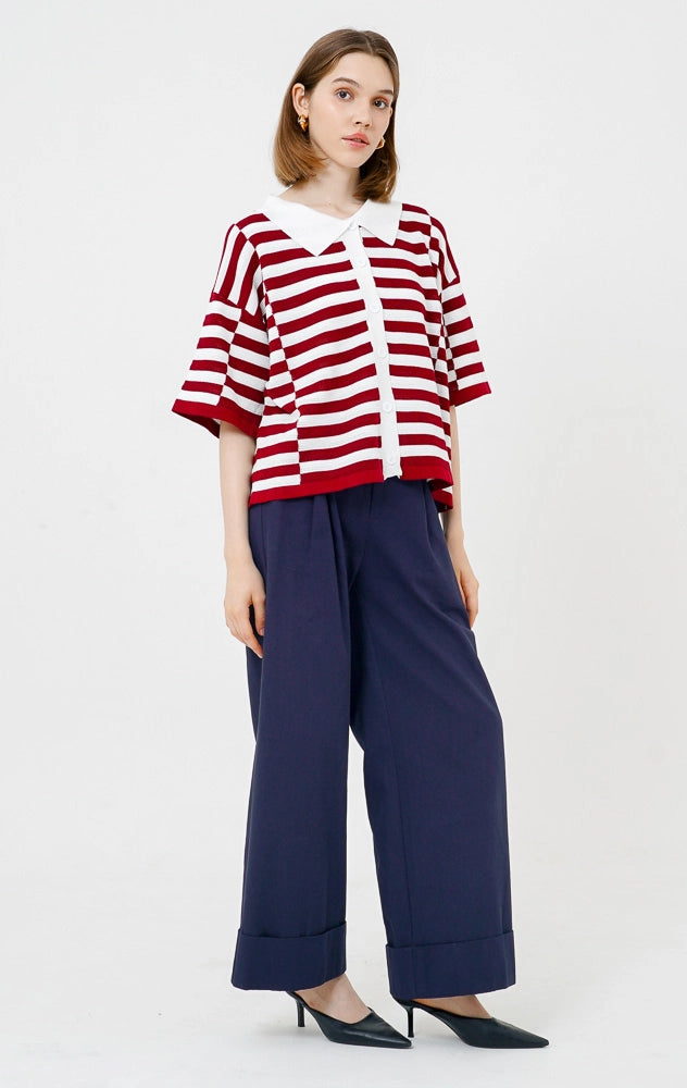 Isla Top Red Striped