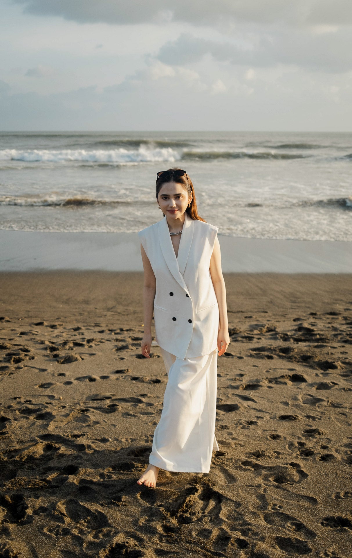 SH Yasmin Vest Ivory