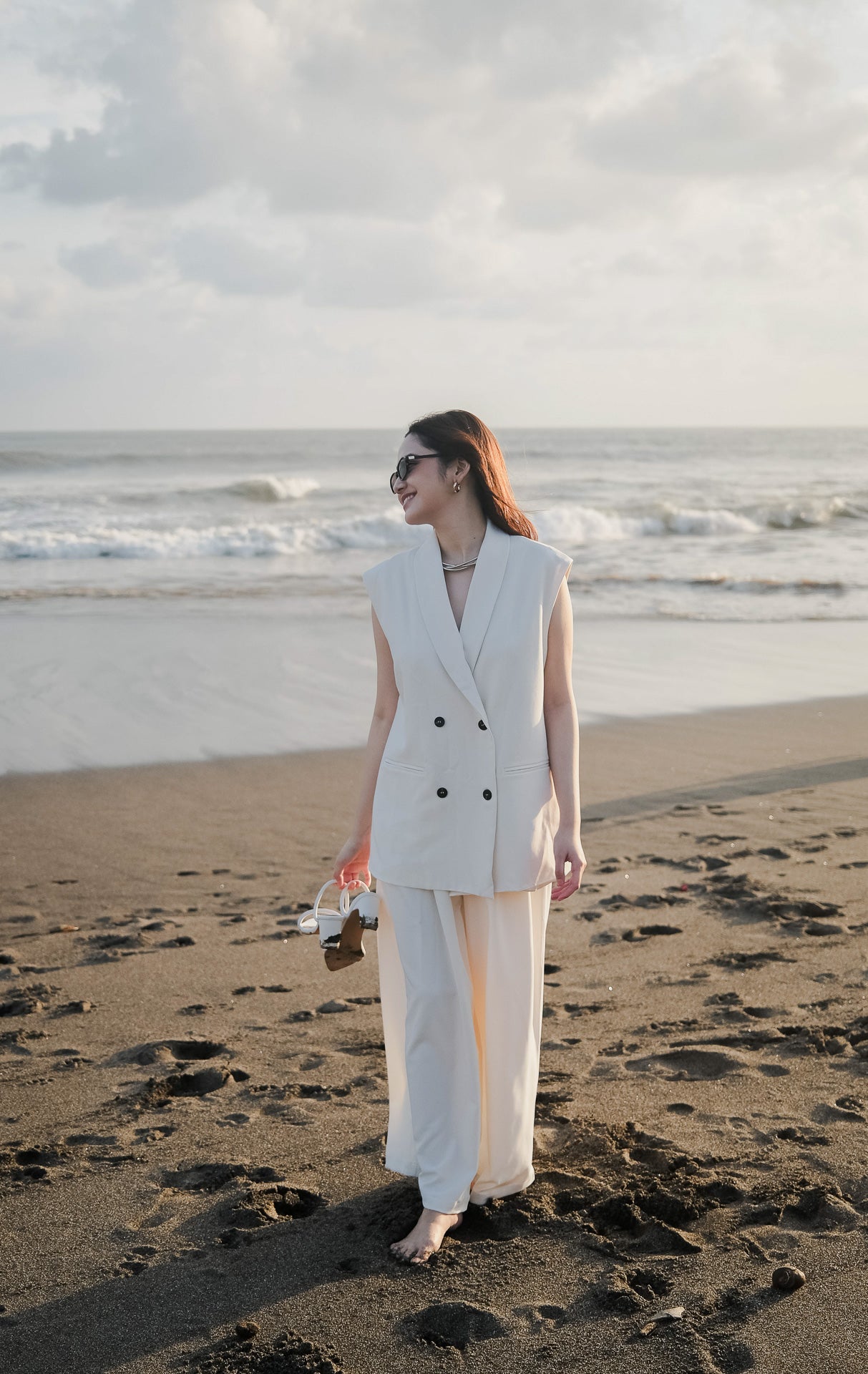 SH Yasmin Vest Ivory