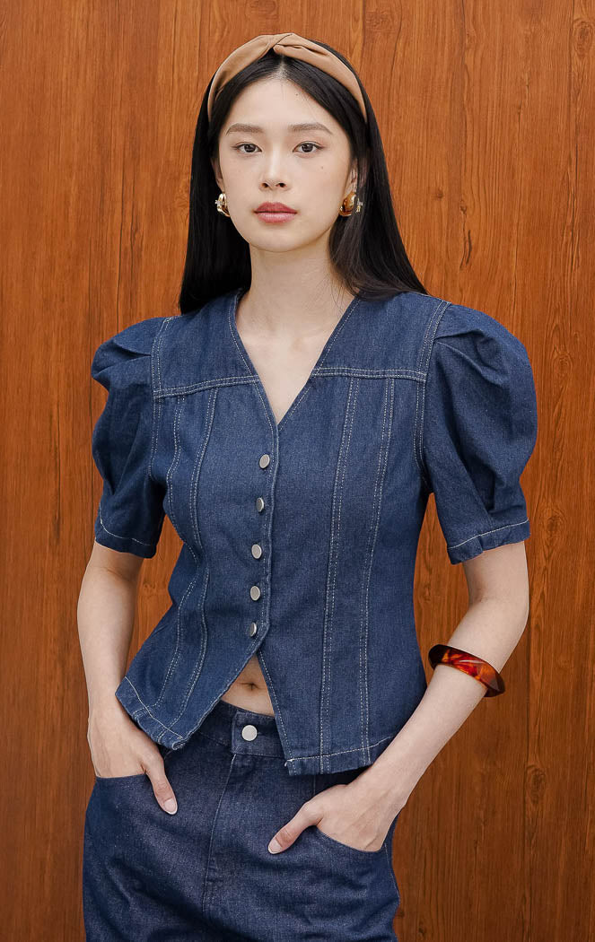 Leah Top Denim