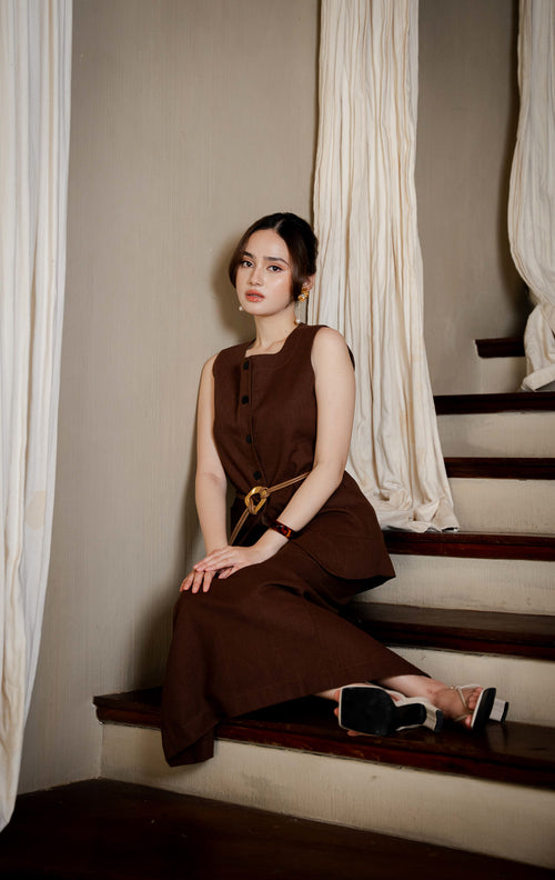 SH Beverly Vest Brown