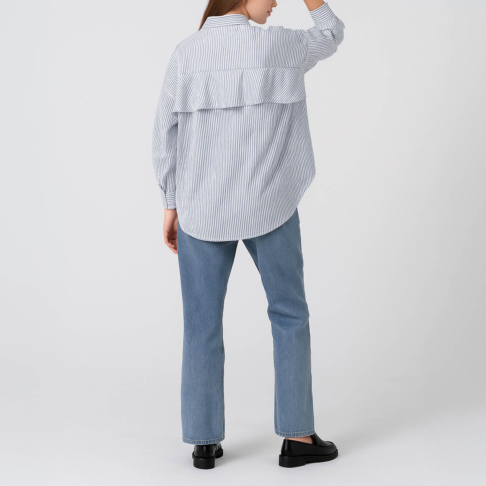 Dayle Top Dark Blue Striped