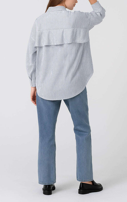 Dayle Top Dark Blue Striped