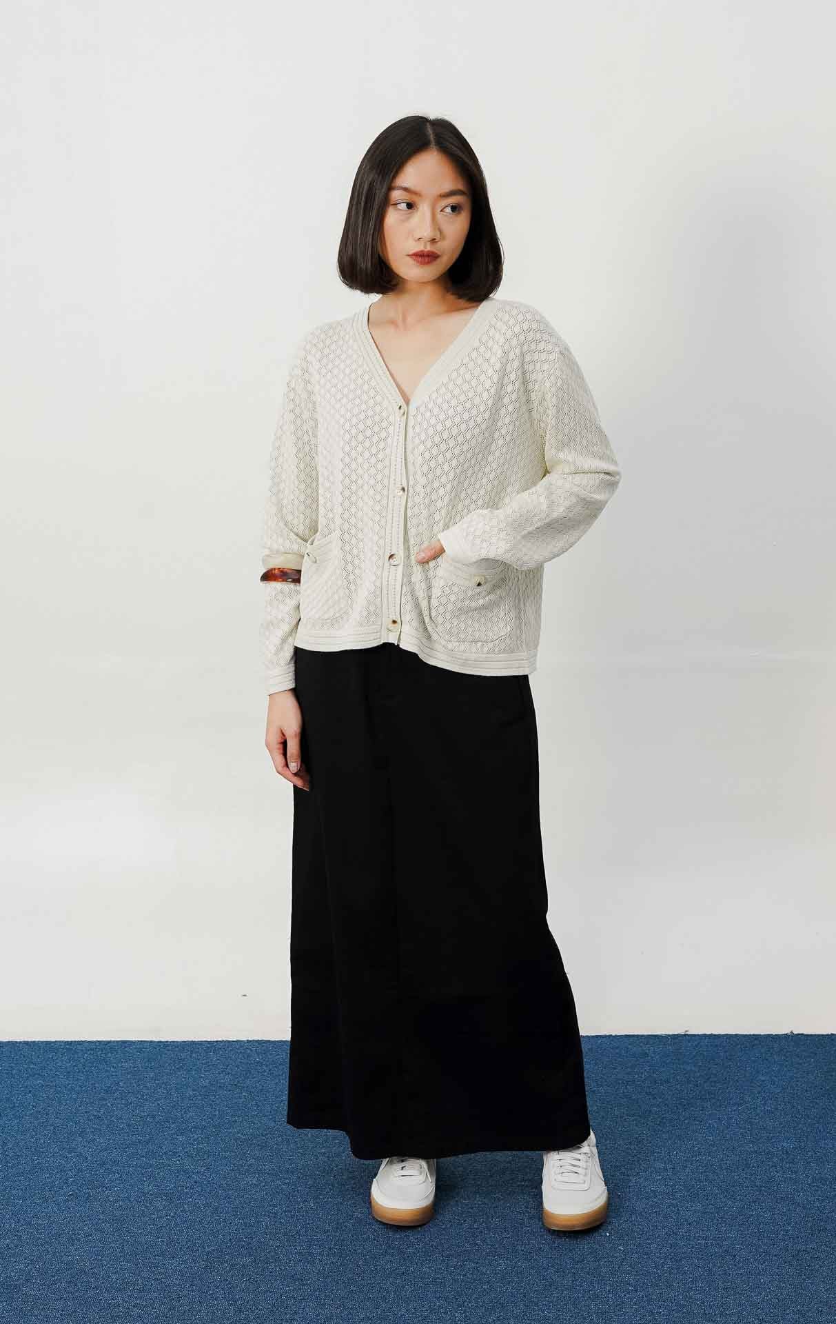 Madilyn Knit Cardigan Ivory