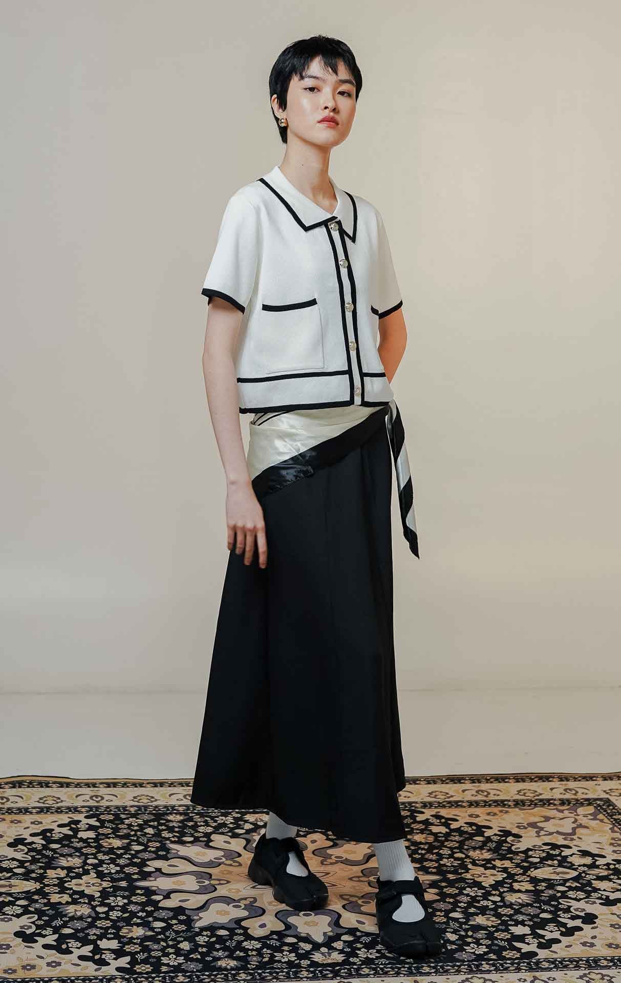 Ninna Knit Top White