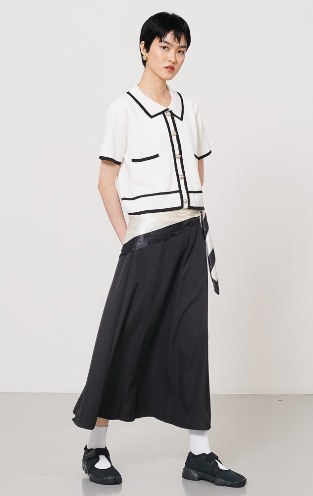 Ninna Knit Top White