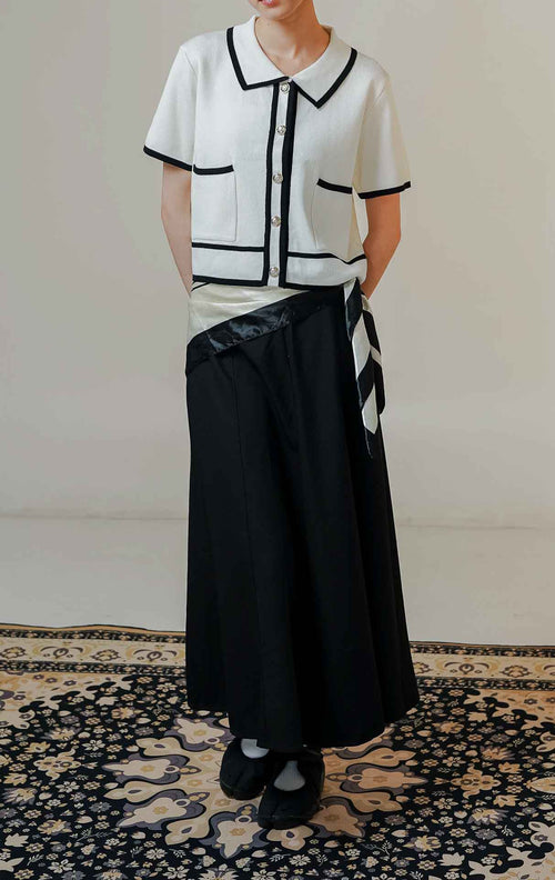 Ninna Knit Top White