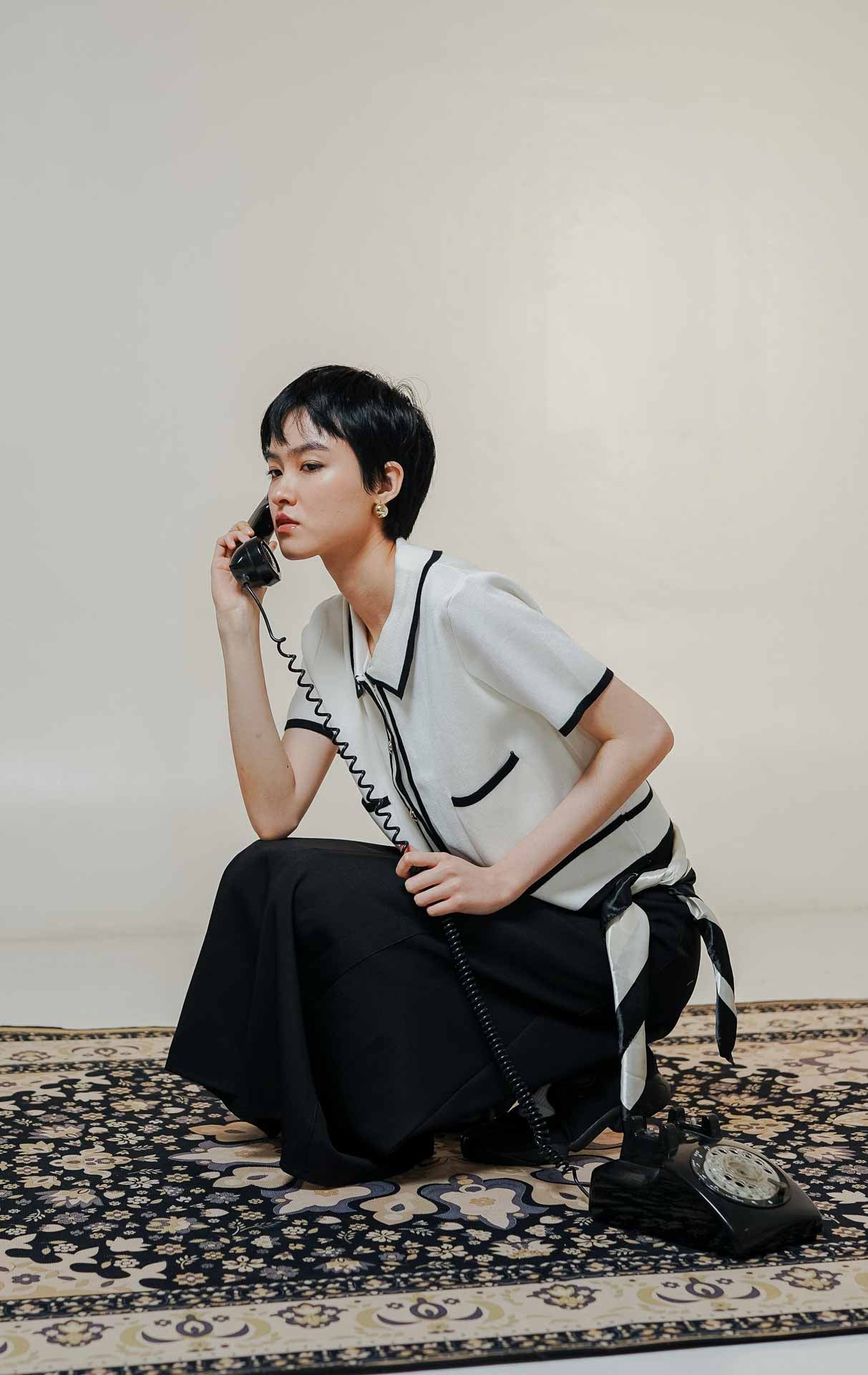 Ninna Knit Top White