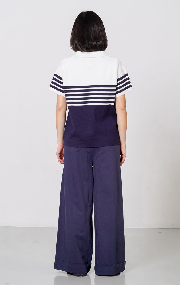 Malia Knit Top Navy