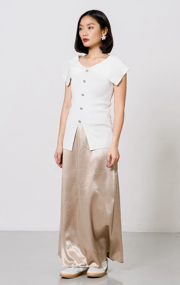 Mckenzie Knit Top White
