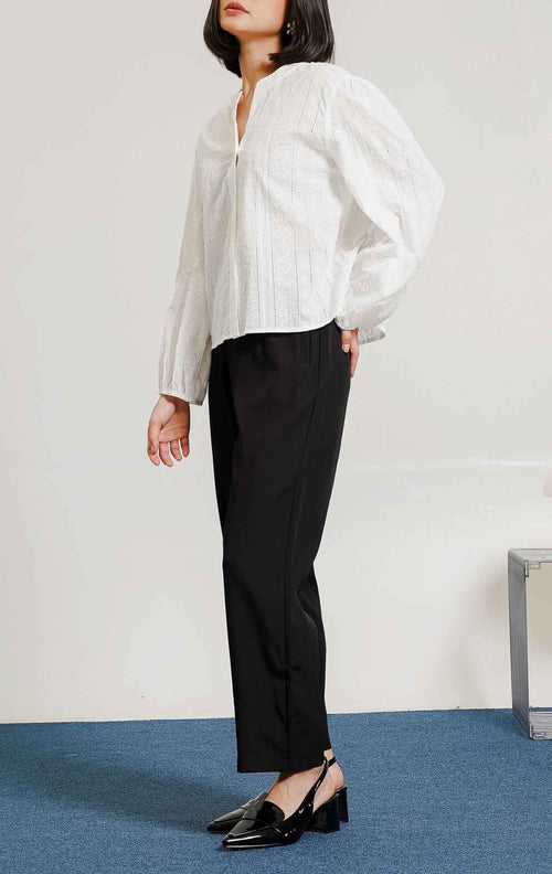 Flora Top White