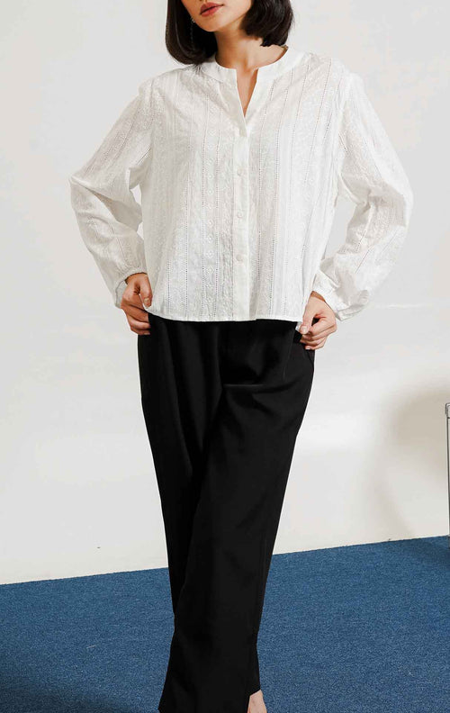 Flora Top White