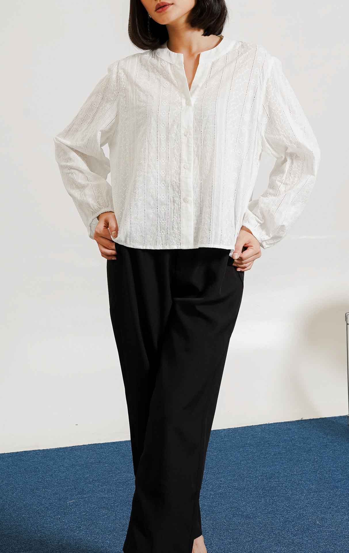 Flora Top White