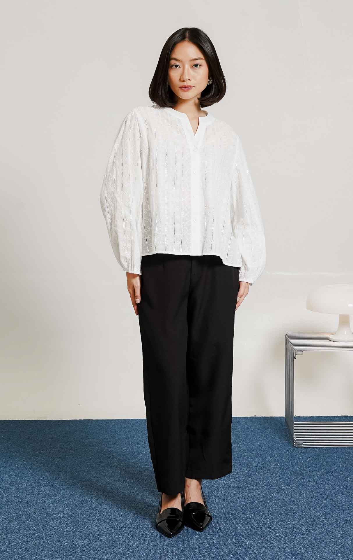 Flora Top White