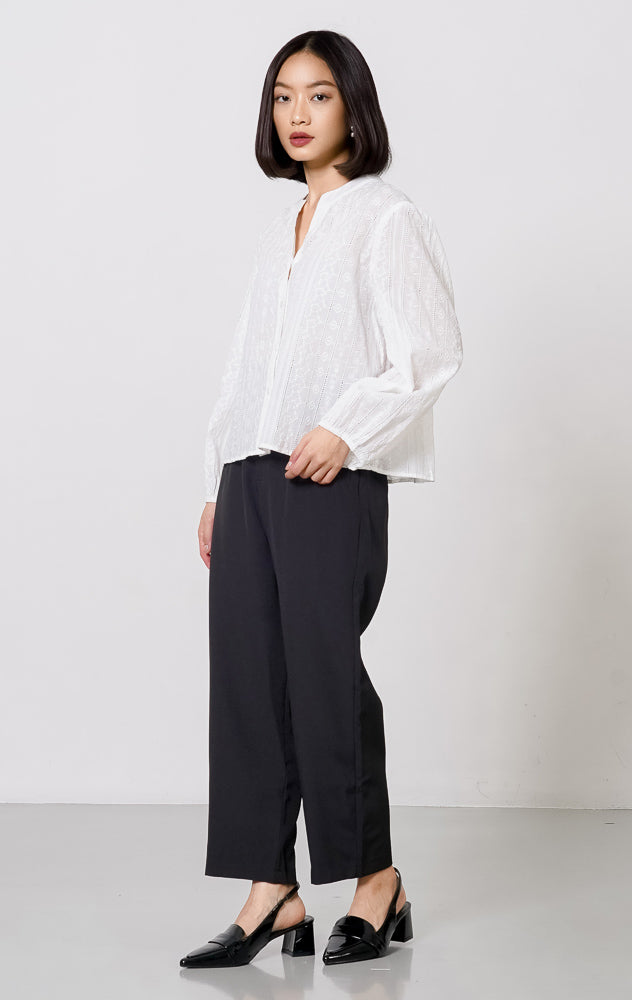 Flora Top White
