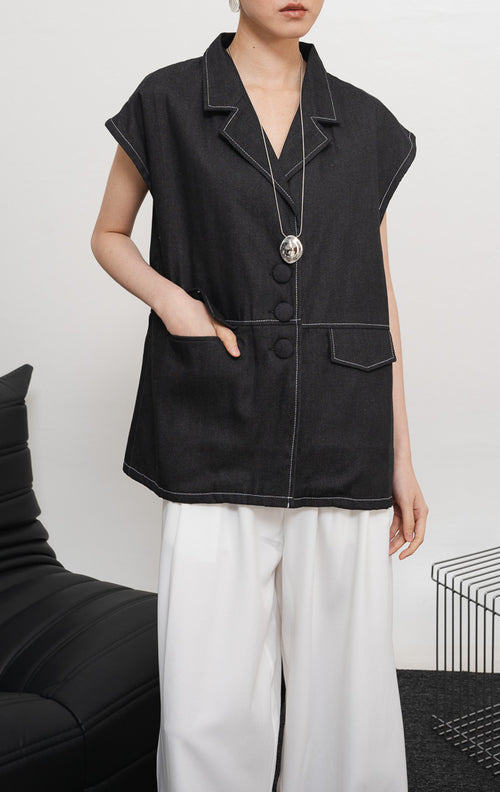 Cammie Vest Black