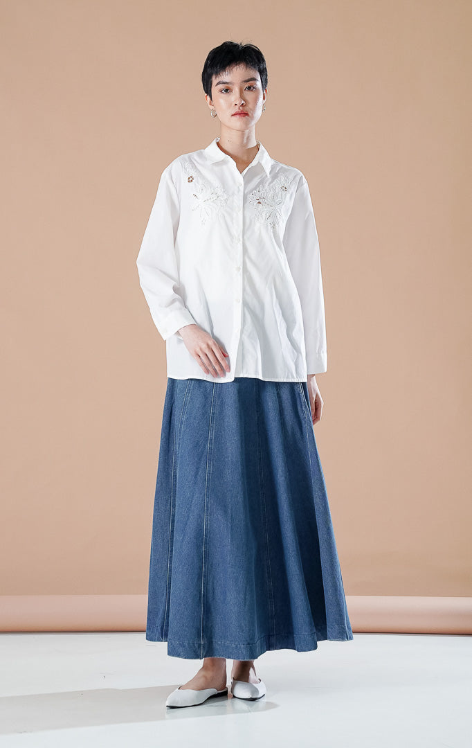 Amaranth Top White
