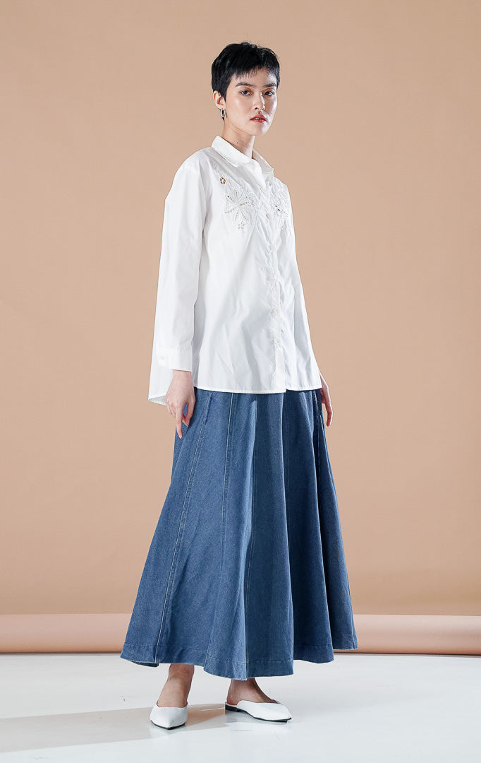 Amaranth Top White