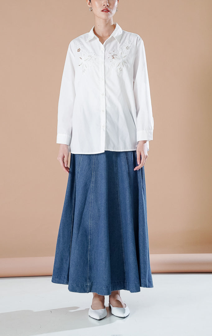 Amaranth Top White