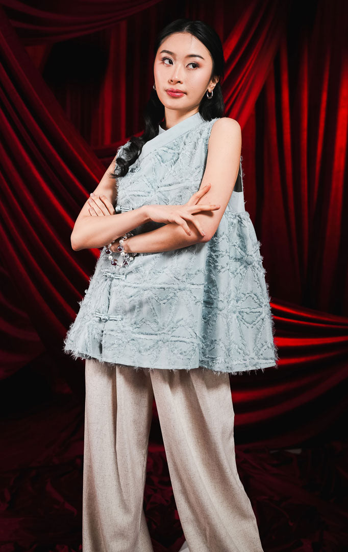 CNY Dandelion Vest Blue