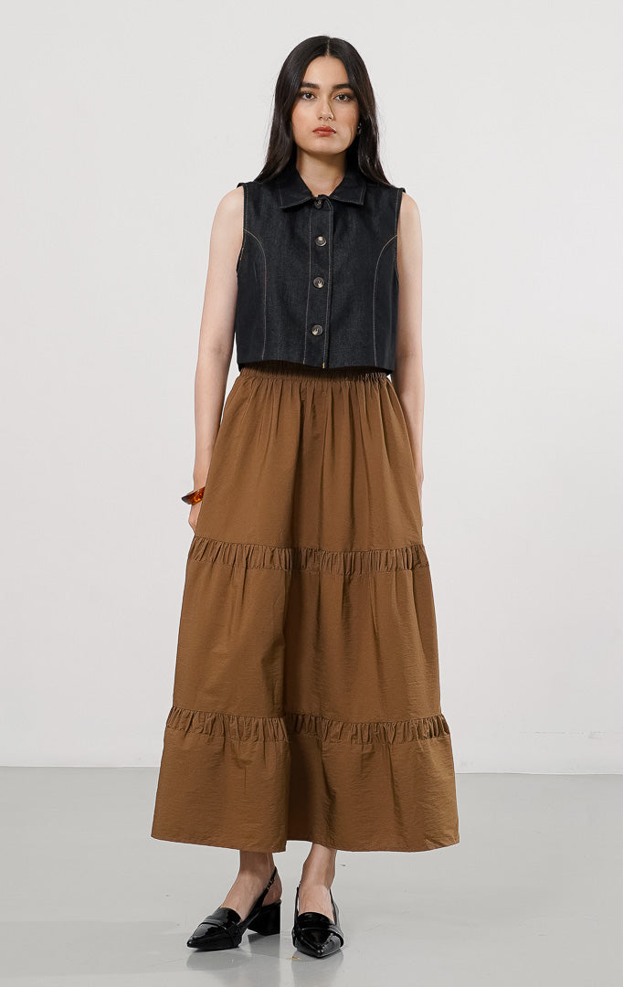 Norani Top Black Denim