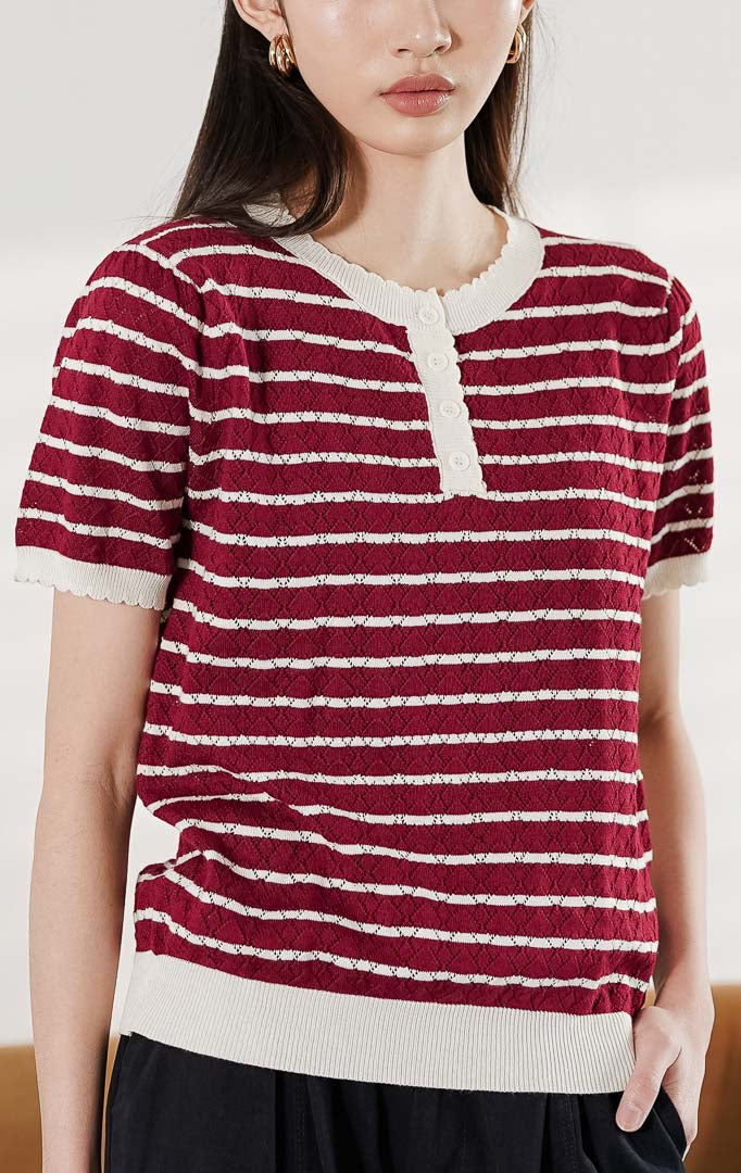 Isara Top Maroon