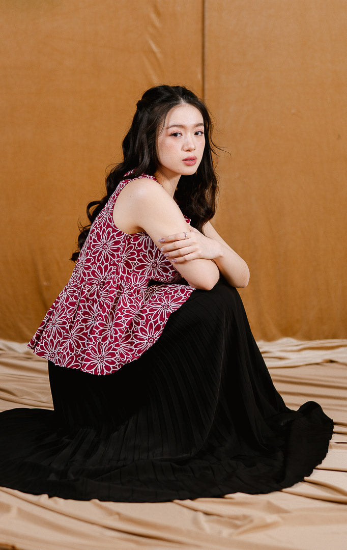 CNY Marigold Top Red