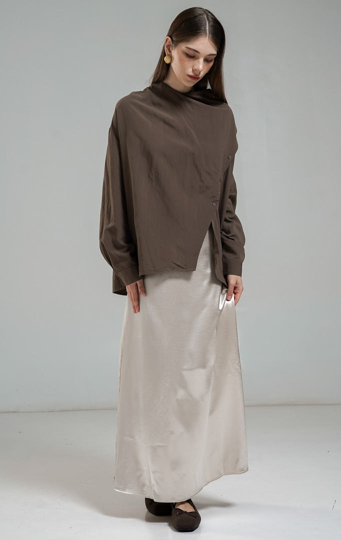 Georgina Top Dark Brown