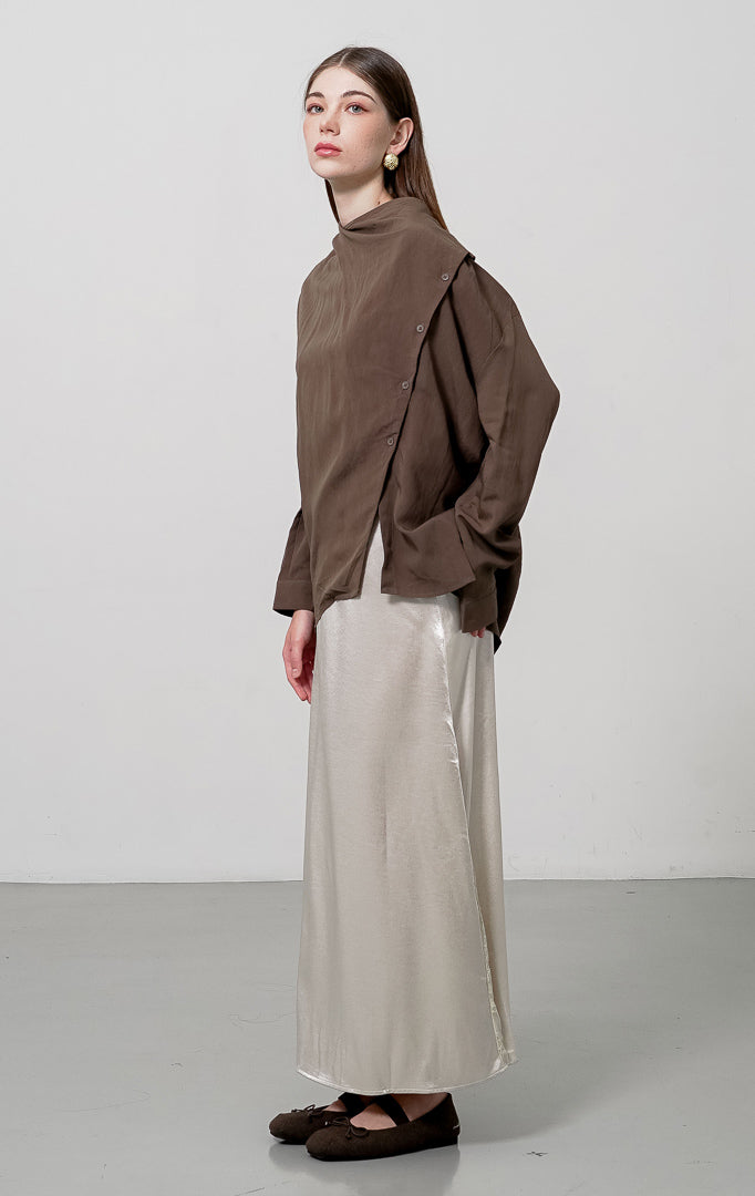 Georgina Top Dark Brown