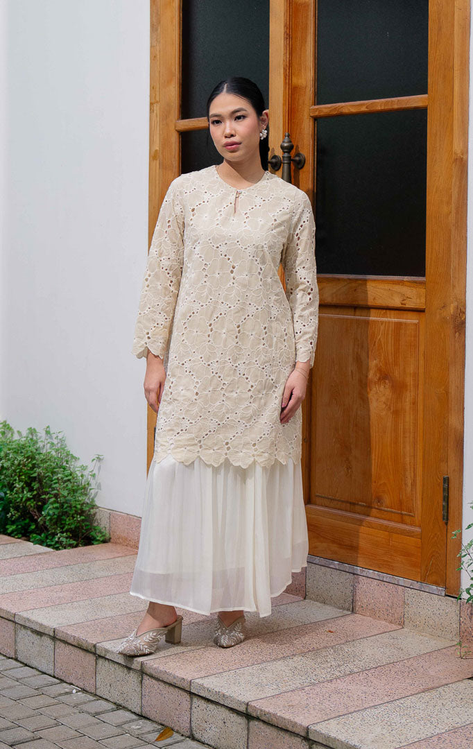 EID Zaina Top Ivory
