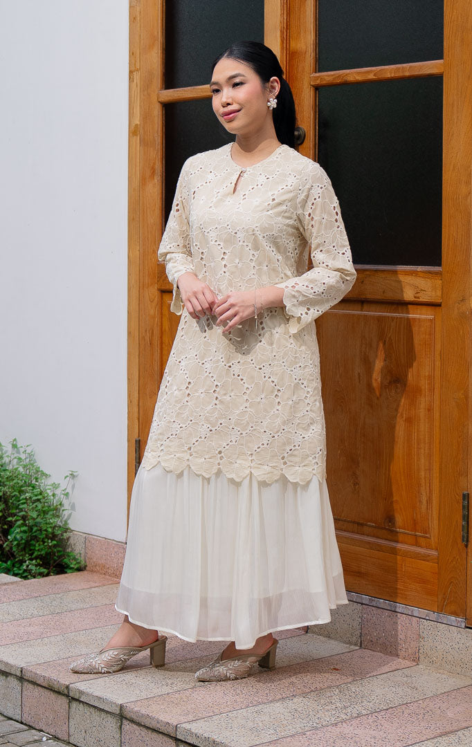 EID Zaina Top Ivory