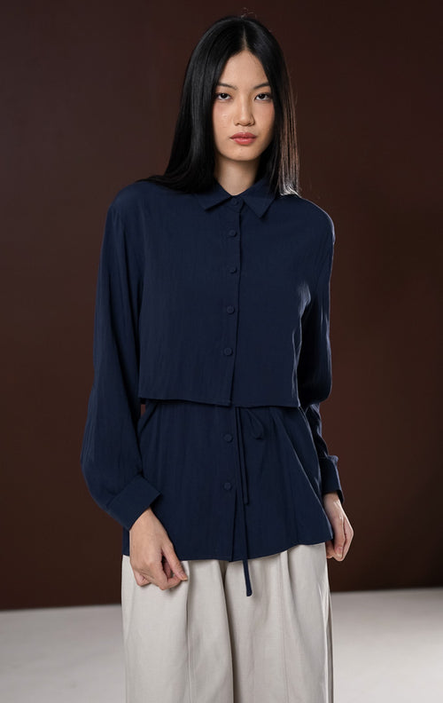 Megara Top Navy