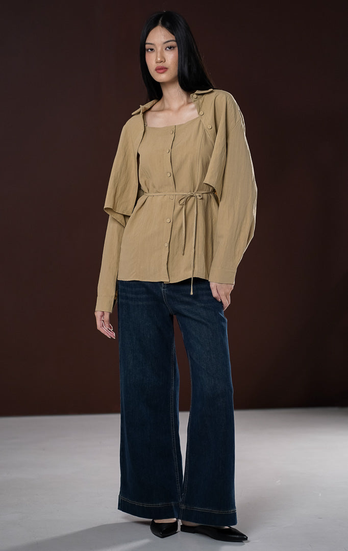 Megara Top Khaki