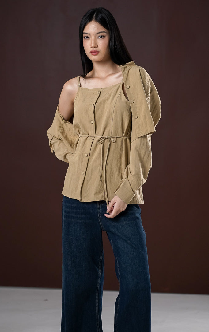 Megara Top Khaki