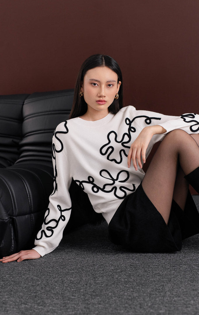 Naura Sweater White