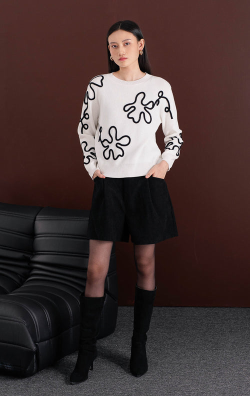 Naura Sweater White
