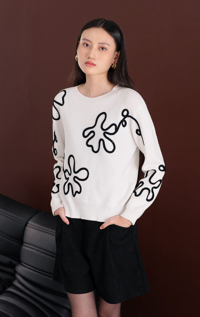 Naura Sweater White
