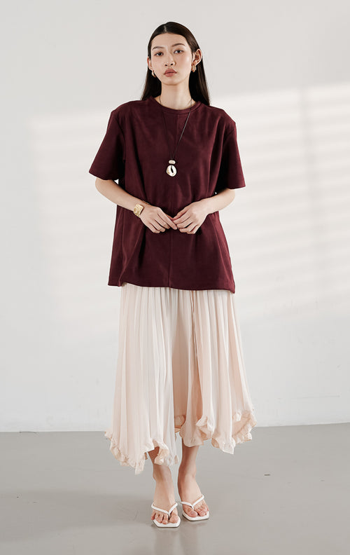 Callidora Top Maroon