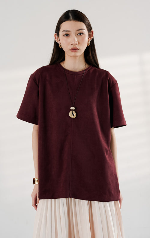 Callidora Top Maroon