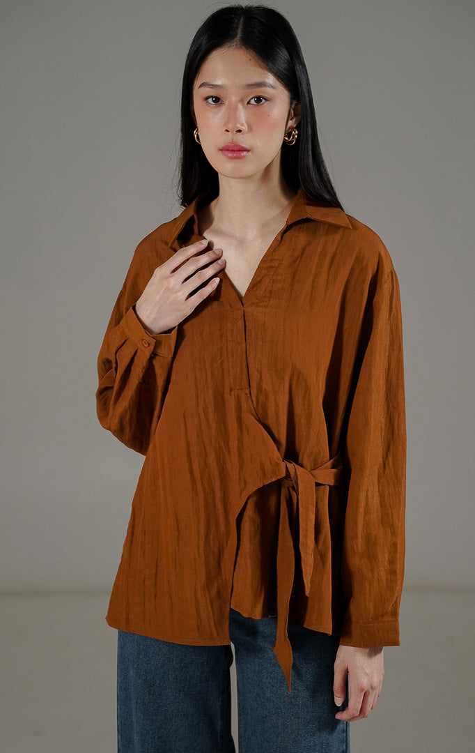 Bryanna Top Dark Brown