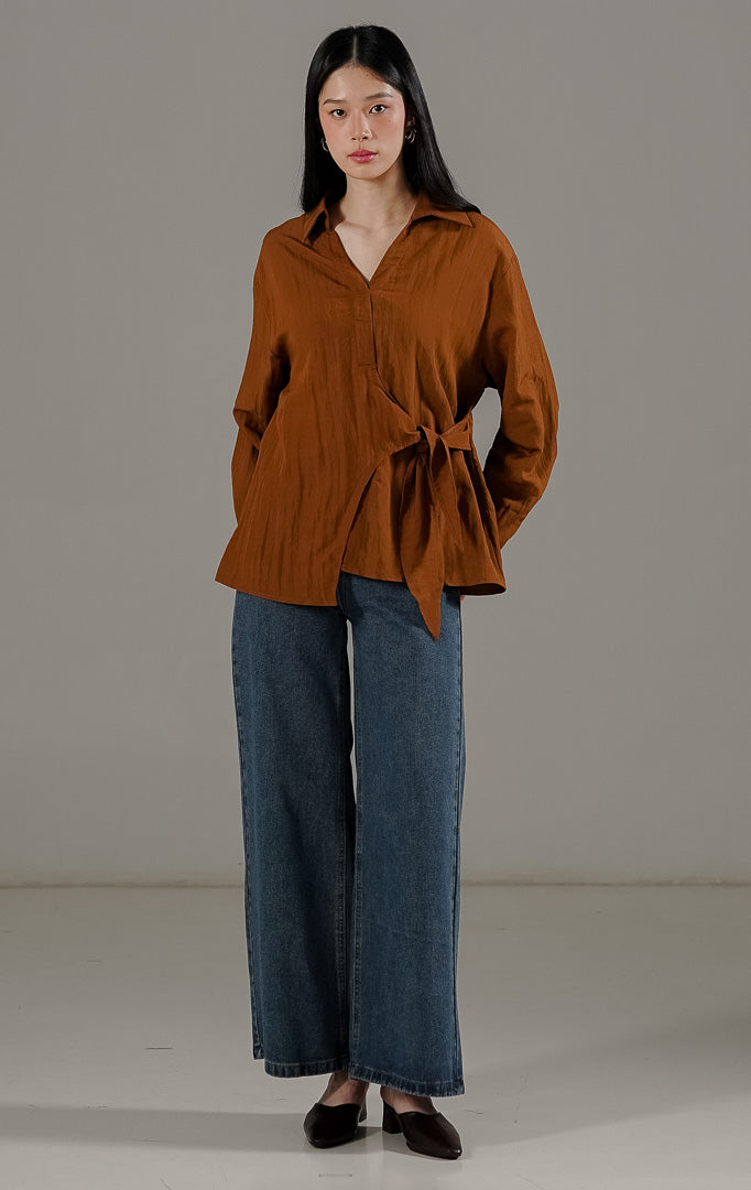 Bryanna Top Dark Brown