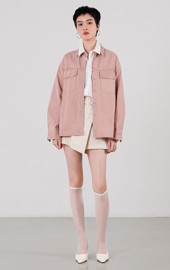 Dahlia Top Dusty Pink